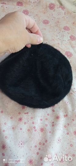 Берет детский черный из ангоры