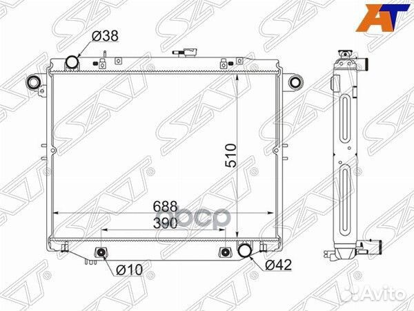 Радиатор Toyota Land Cruiser (J100) 98-07 / Land