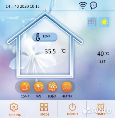 Инверторный тепловой насос CSH EVI 050 - 18,2 кВт
