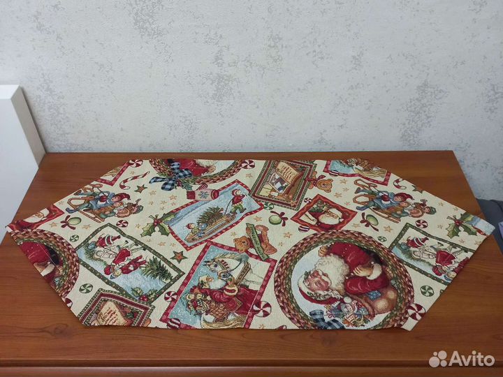 Салфетки новогодние и коврик под елку