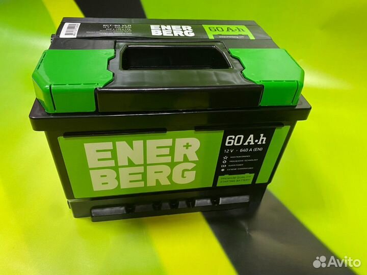 Аккумулятор Enerberg 60 ач 640а Низкий