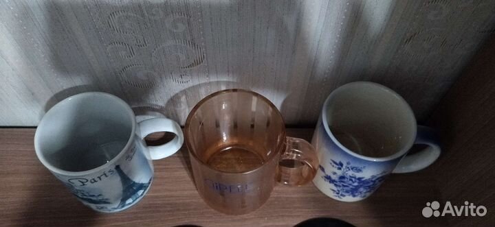 Кружки 3 шт и подставки