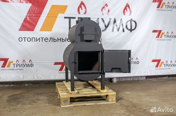 Печь буржуйка для гаража mus 3.8