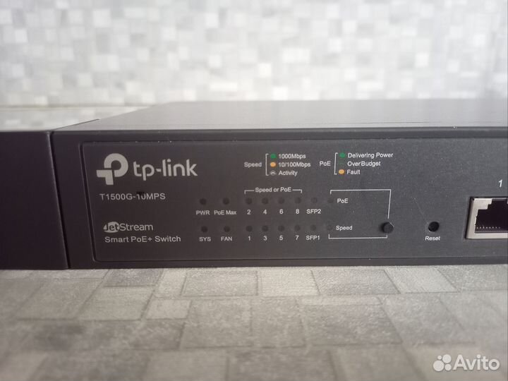 Poe коммутатор 8 портов Tp-Link T1500G-10MPS