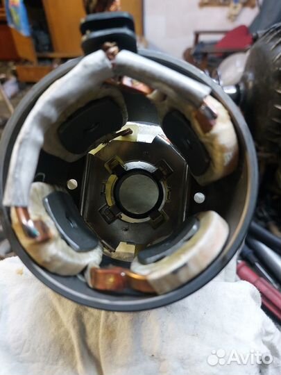 Статор(обмотка) стартера magneton с щёточным узлом