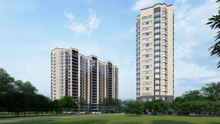 2-к. квартира, 71,7 м², 12/18 эт.