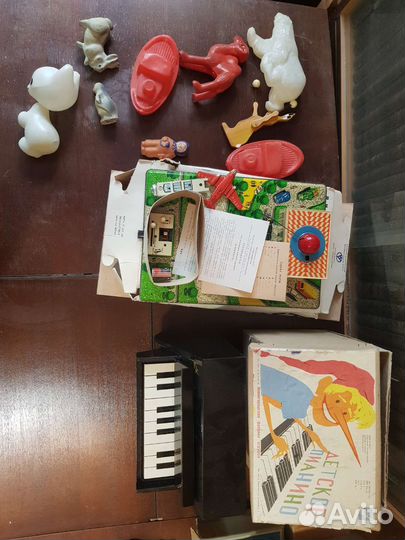 Детские игрушки СССР Поезда Самолёт Мотоциклист