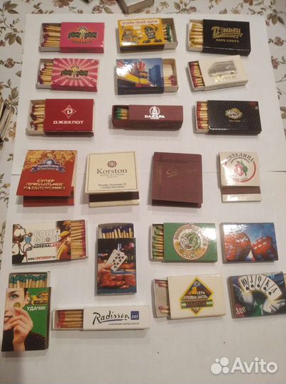 Коллекция спичек, спичечных коробков