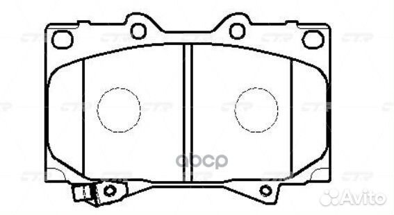 CKT-29 Колодки тормозные дисковые перед B