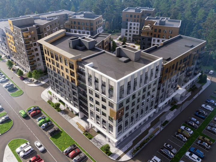 1-к. квартира, 44 м², 2/8 эт.