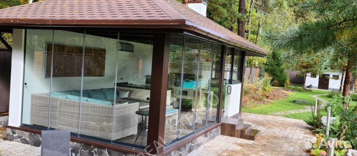 Стеклянные межкомнатные перегородки