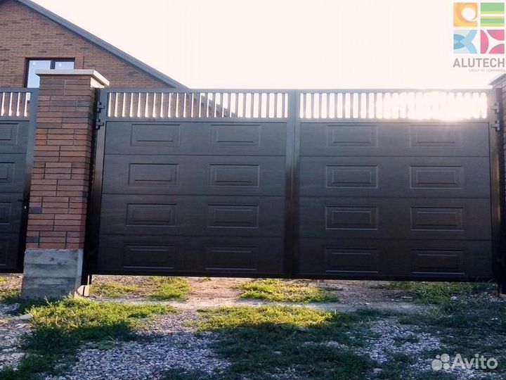 Автоматические распашные ворота с установкой