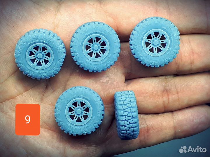 Колеса для сборных моделей 1/43, 1/35