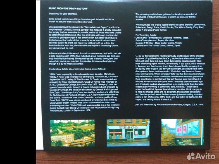 Throbbing gristle D.O.A