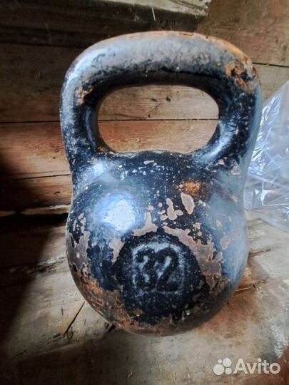 Гиря 32 кг СССР