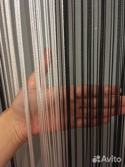 Шторы верёвочные дизайнерские для кухни