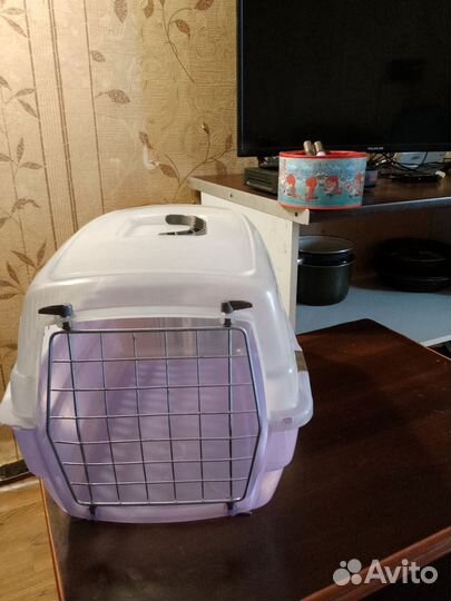 Переноска для кошек пластиковая