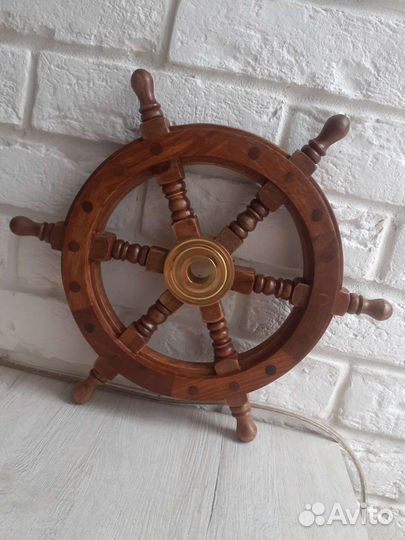 Штурвал деревянный