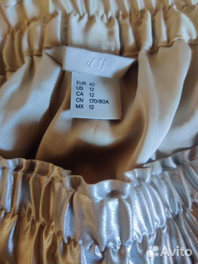 Юбка миди плиссированная 46-48 H&M