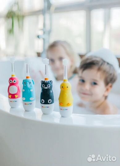 Детская электрическая зубная щетка Mega Ten 0-12 л