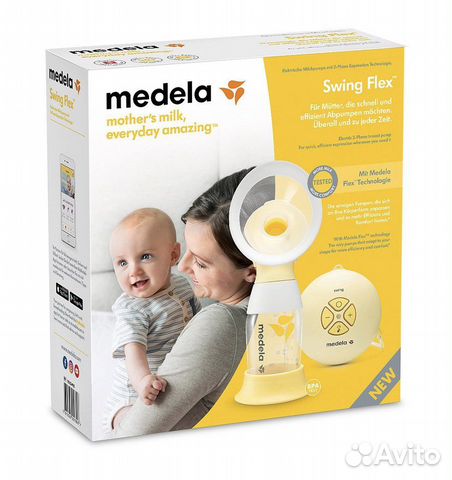 Молокоотсос medela swing flex электрический