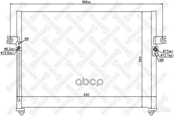 10-45437-SX радиатор кондиционера Hyundai H-1