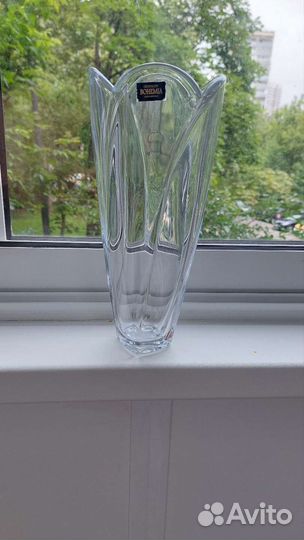 Хрустальная ваза чехия