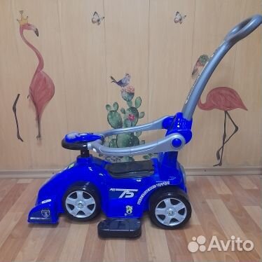 Детская машинка каталка с ручкой