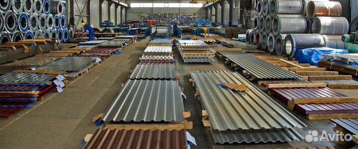 Профнастил некондиция,новый для крыши и забора