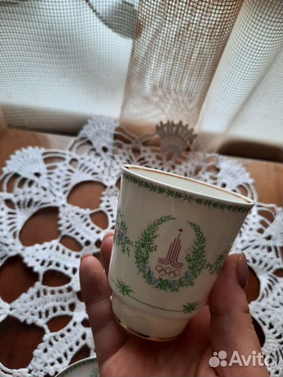 Кофейная чашка лфз костяной фарфор СССР