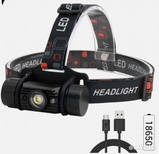 Налобный фонарь Boruit с ик-датчиком