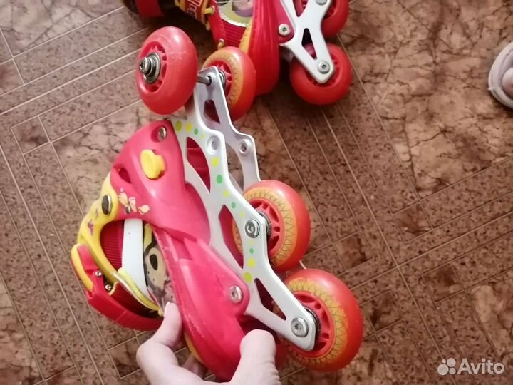 Роликовые коньки детские раздвижные