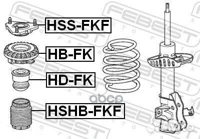 Отбойник переднего амортизатора HD-FK Febest