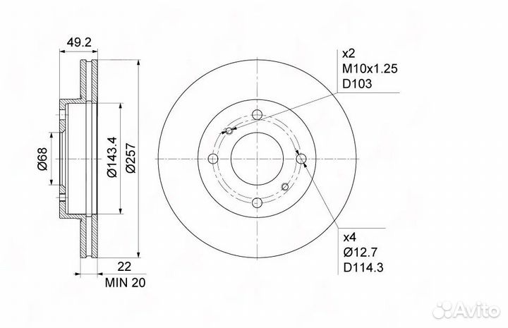 Тормозные диски nissan