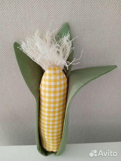 Кукуруза из текстиля, ручная работа