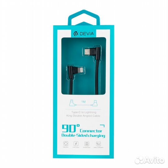 Кабель Devia King Series Dual Angle Type-C to Ligh