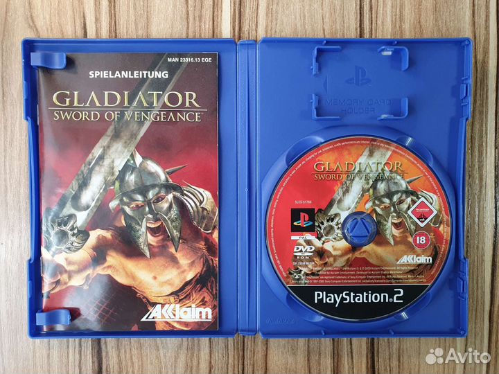 PS2 Gladiator Sword of Vengeance. Лицензия