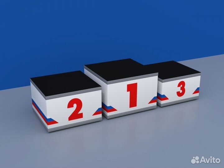 Пьедестал награждения Матрешка 512х512мм (квадрат)