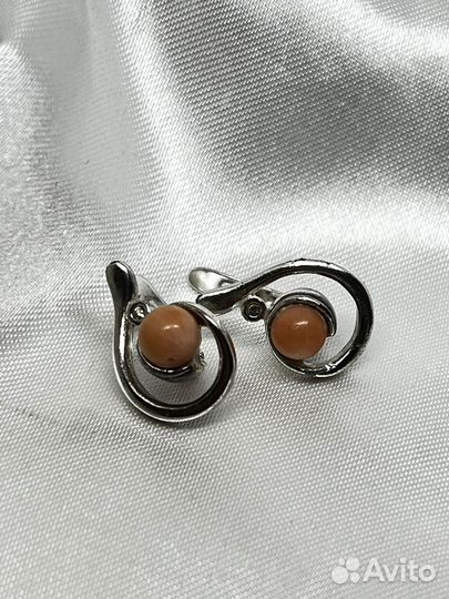 Серьги с кораллами (с)