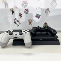 PS4 Slim 500гб (2 джоя, 50 игр, Гарантия, Обмен)