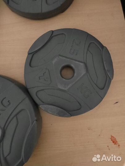 Блины для штанги 10 кг, 2,5 кг блины целые