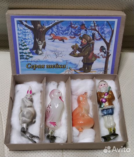 Ёлочная игрушка Охотник (М.Сибиряк Серая шейка)