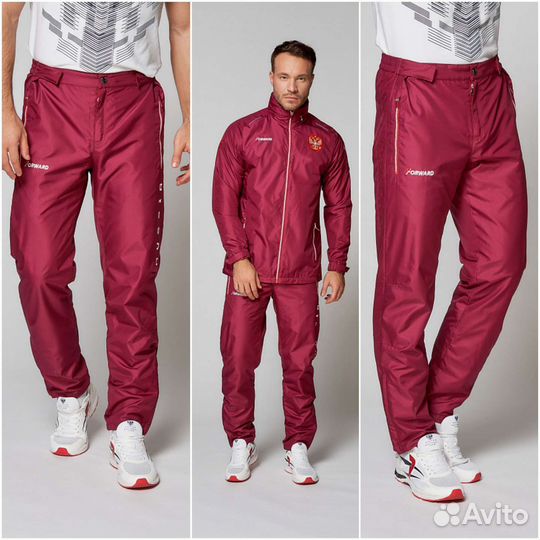 Костюм ветрозащитный мужской (бордовый)