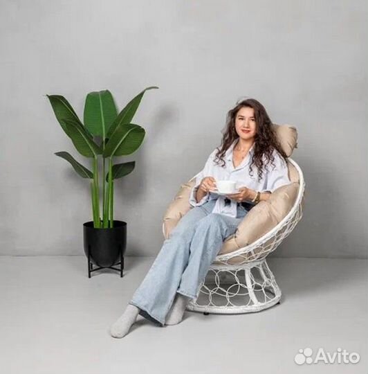 Кресло Папасан Ажур новое