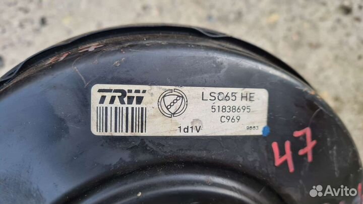 Вакуумный усилитель тормозов Фиат 500. Панда-2