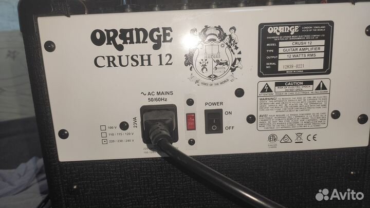 Комбоусилитель Orange crush 12
