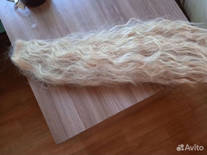 Накладной хвост блонд