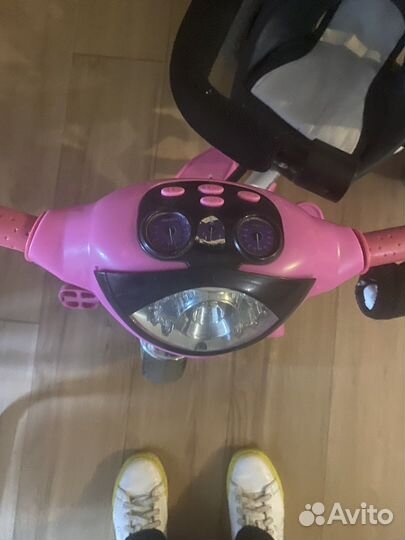 Велосипед коляска с ручкой