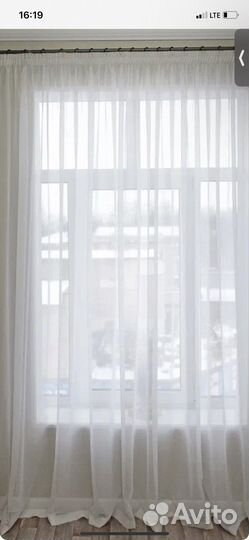 Штора из вуали готовая