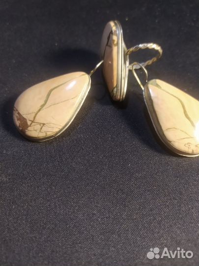 Набор серьги и кольцо